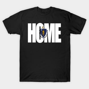 Massachusetts Home - State Flag T-Shirt